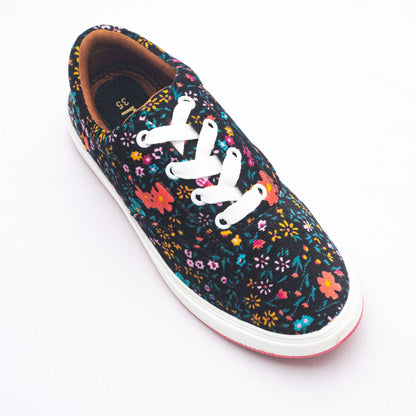 Midnight Bloom Women's Canvas Shoe