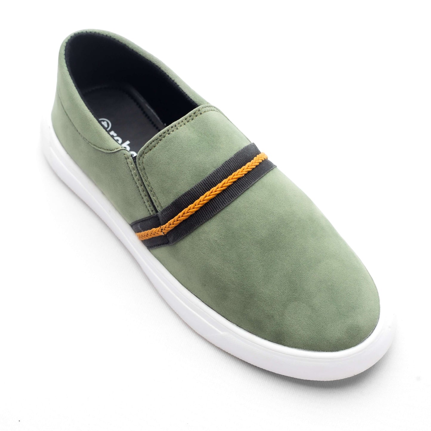 Suede Olive Men's Slip-on Canvas Shoe