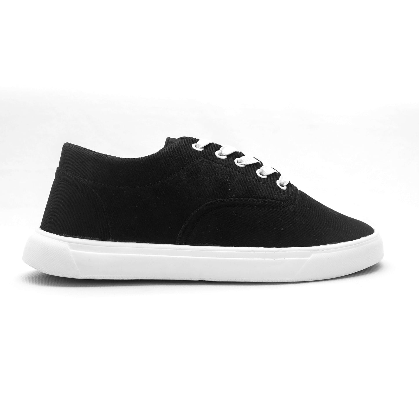 Pure Black Men's Canvas Shoe