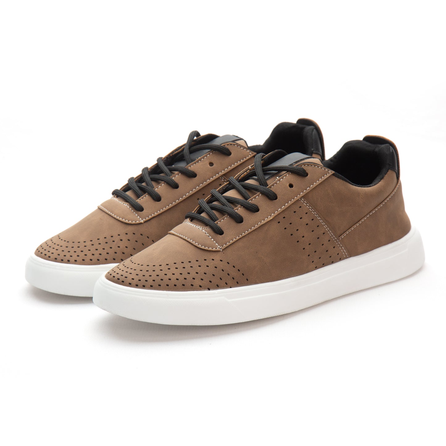 Brown Faux Men’s Sneakers Casual Shoe