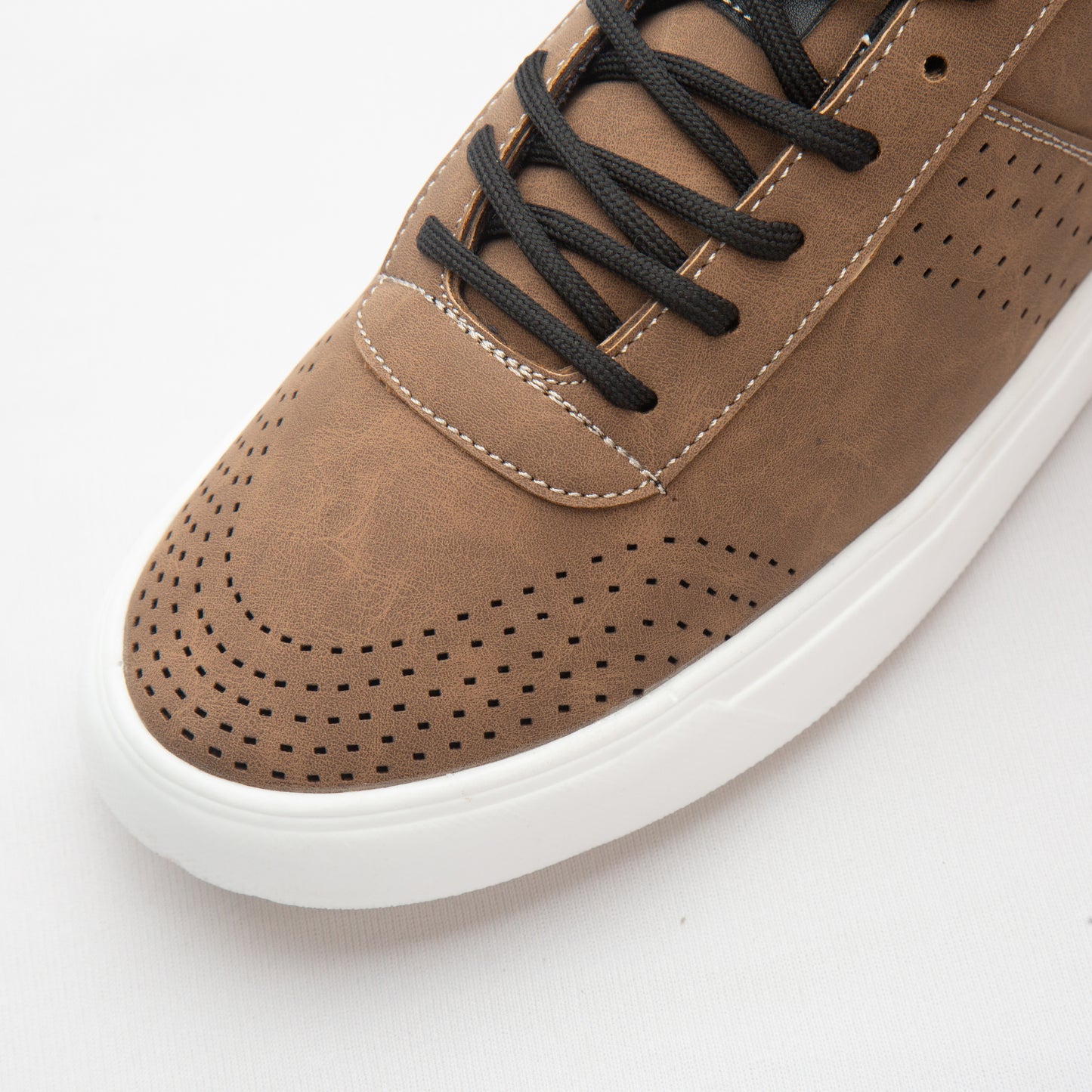 Brown Faux Men’s Sneakers Casual Shoe