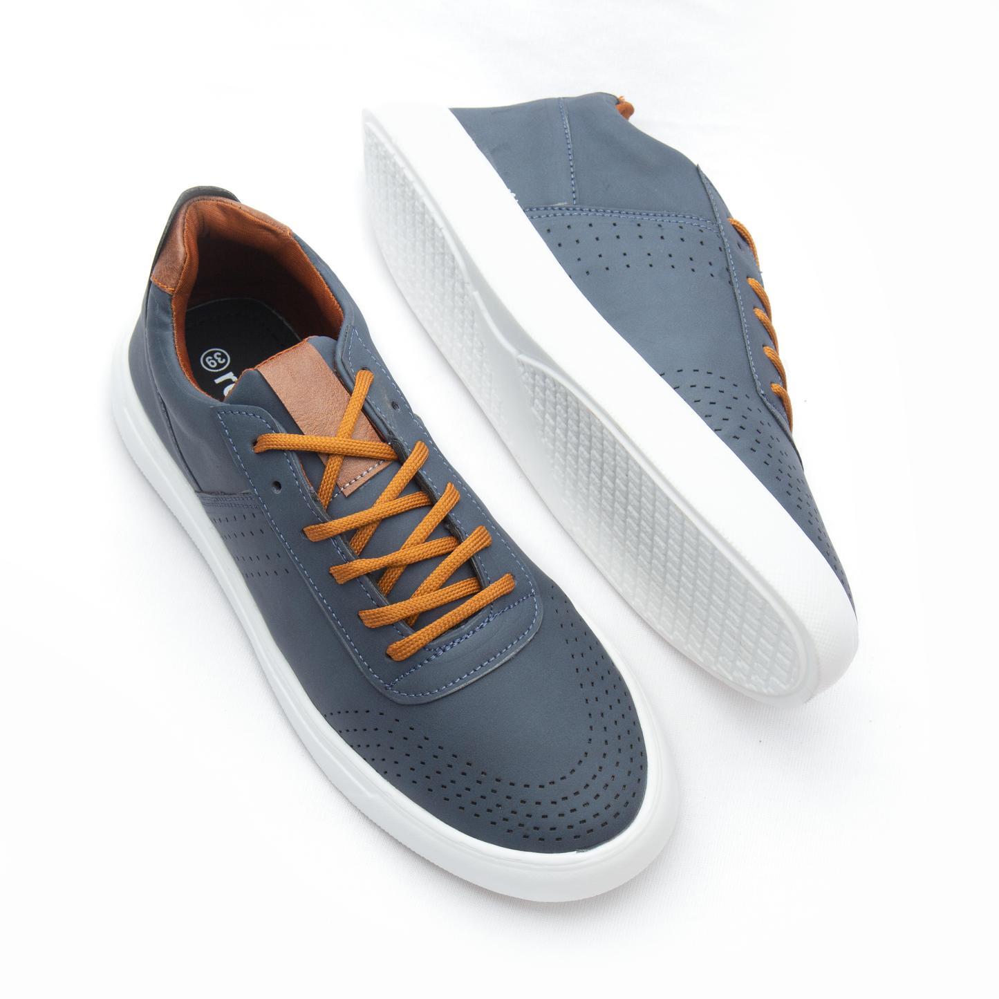 Blue Faux Men’s Sneakers Casual Shoe