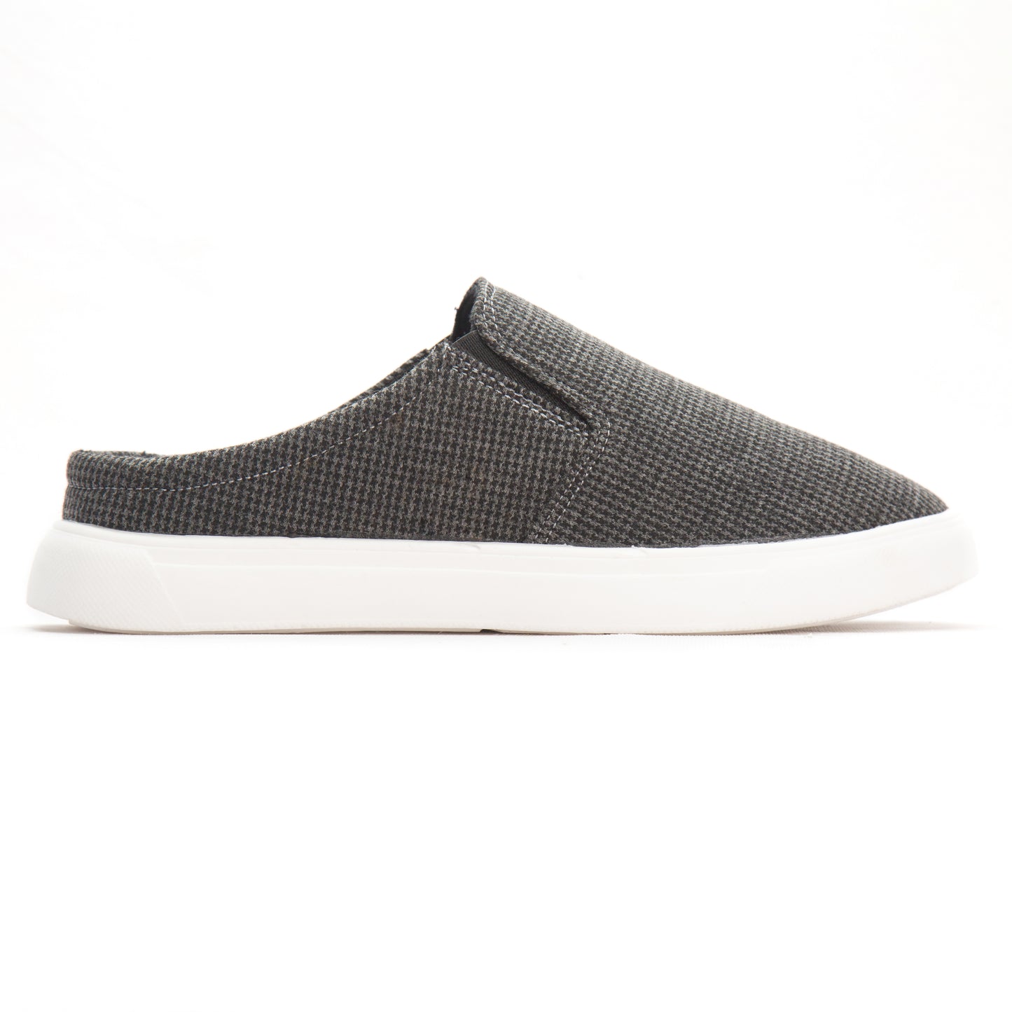 Charcoal Grey Men's Canvas Half Shoe