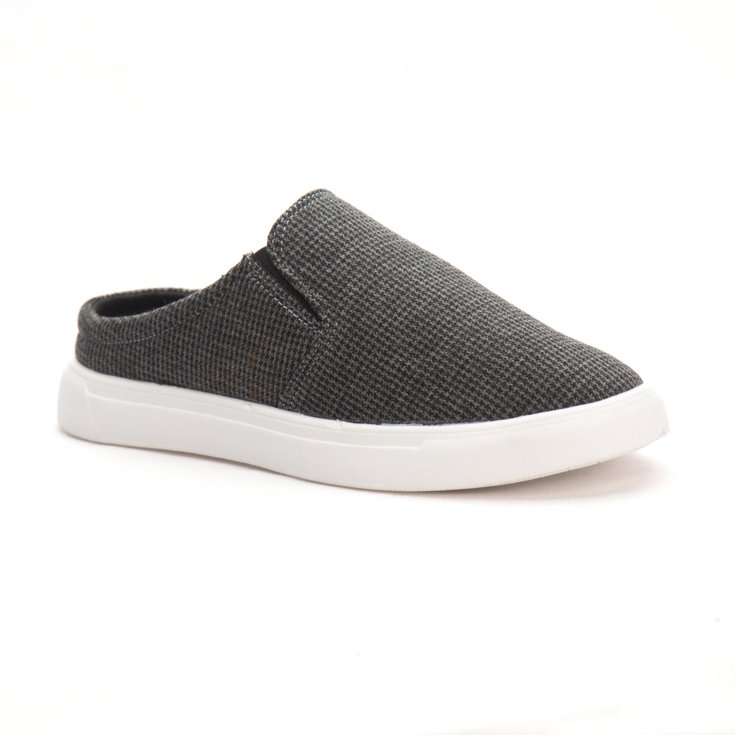 Charcoal Grey Men's Canvas Half Shoe