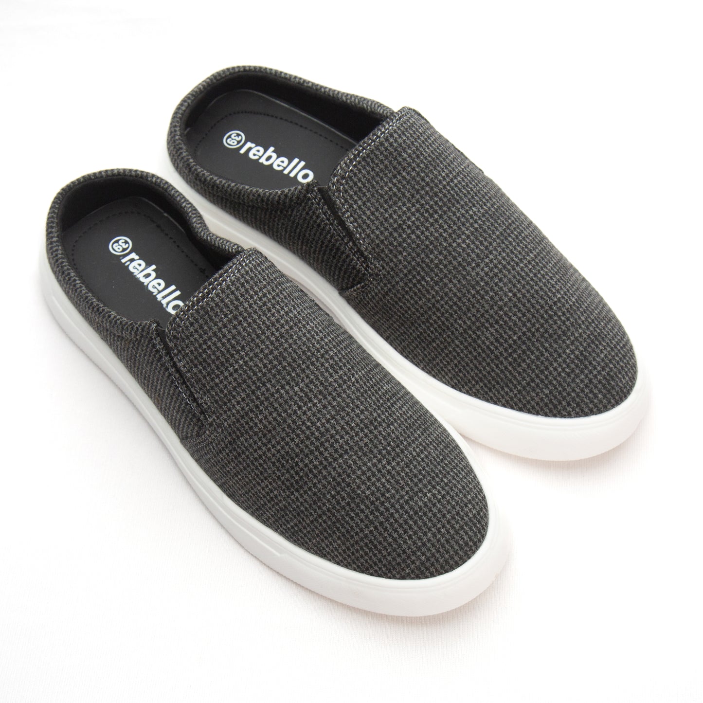 Charcoal Grey Men's Canvas Half Shoe