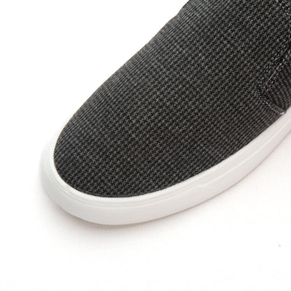 Charcoal Grey Men's Canvas Half Shoe