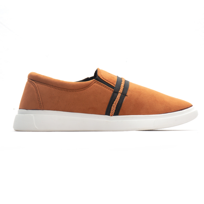 Suede Mustard Men's Slip-on Canvas Shoe