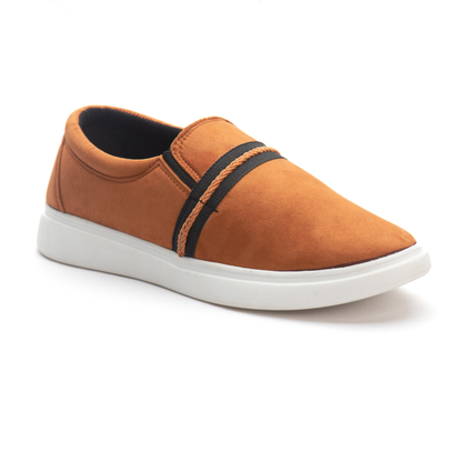 Suede Mustard Men's Slip-on Canvas Shoe