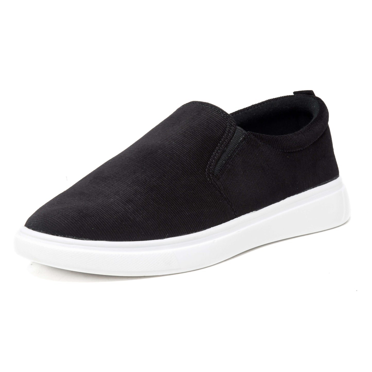 Pure Black Men's Slip-on Canvas Shoe