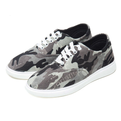 Grey Camo Men's Canvas Shoe