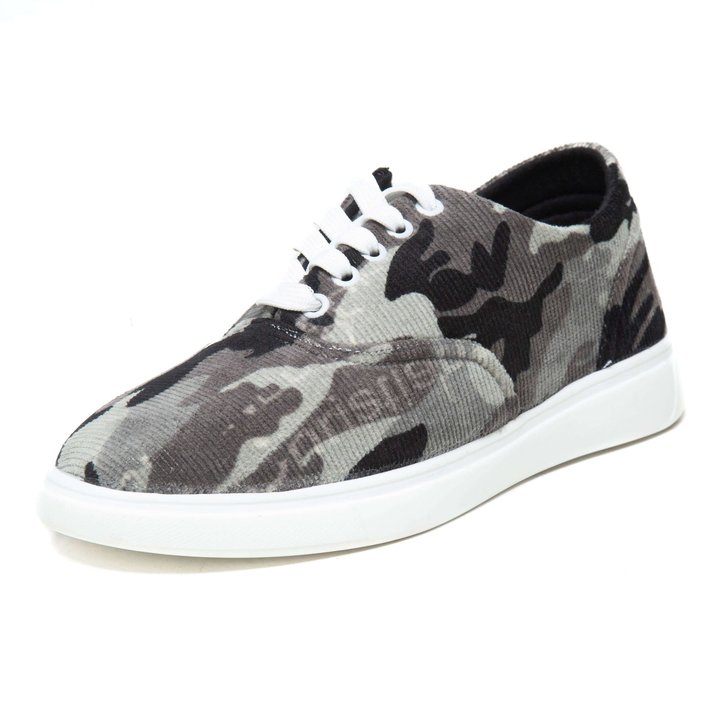 Grey Camo Men's Canvas Shoe