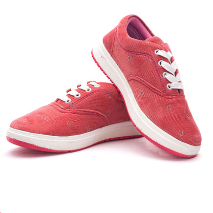 Floral Pink Women's Canvas Shoe