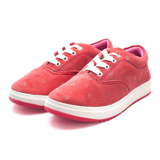 Floral Pink Women's Canvas Shoe